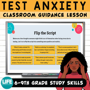 Preview of Test Anxiety Guidance Lesson