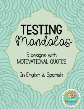 Preview of Test Anxiety Mandalas English and Spanish