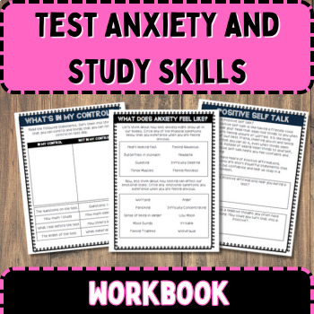Preview of Test Anxiety and Study Skills Workbook for Middle and High School Students
