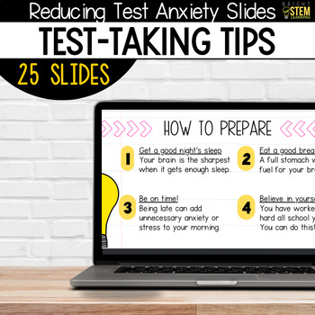 Preview of Test Anxiety and Test-Taking Strategies Lesson Slides