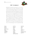 Test Anxiety word search