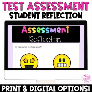 Preview of Test Assessment Student Reflection