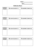 Test / Assignment Reflection Sheet