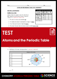 Unit Test - Atoms, Elements and the Periodic Table