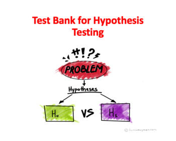 ideas for hypothesis test statistics project
