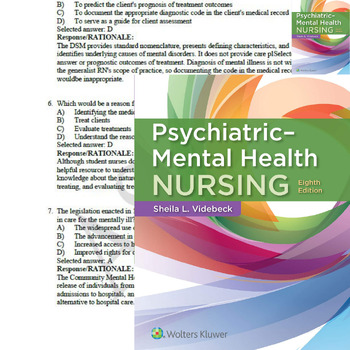 Test Bank for Psychiatric-Mental Health Nursing 8th Edition by Sheila L ...