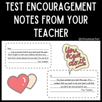 Preview of Test Encouragement Notes