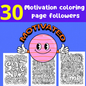 Preview of Test Motivation Coloring Pages flowers Theme