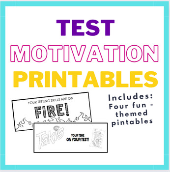 Preview of Test Motivation Printable