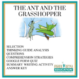 Test Passage & activites: Fable, The Ant and the Grasshopp