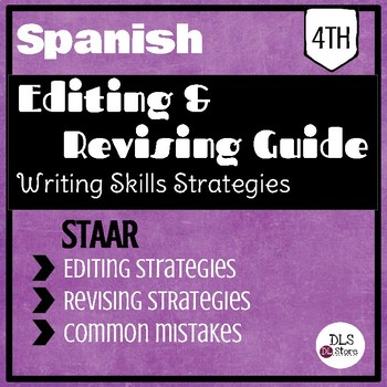 Preview of 4th Spanish Writing Editing and Revising part - STAAR Test / Editar y Revisar