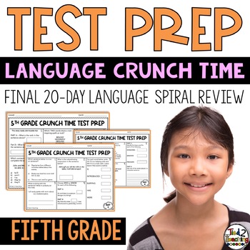 Preview of 5th Grade Language ELA Test Prep State Test Preparation