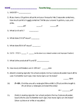 Preview of Test Prep #7 NWEA CCRA Common Core Review Packet