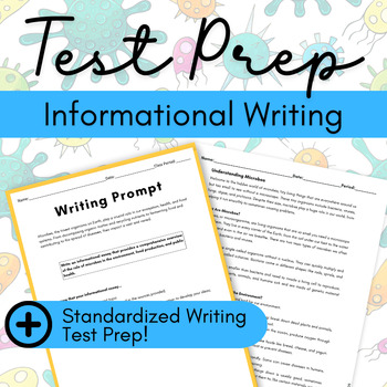 Preview of Test Prep: 9th Grade Informational Writing Prompt Practice Kit