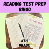 6th Grade ELA Test Prep Game: Bingo