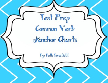 Preview of Test Prep-Common Verb Anchor Charts