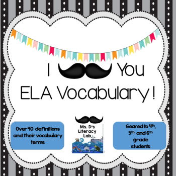 Preview of Test Prep-ELA Vocabulary 