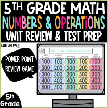 Preview of Test Prep Game | Numbers in Base Ten 5th Grade