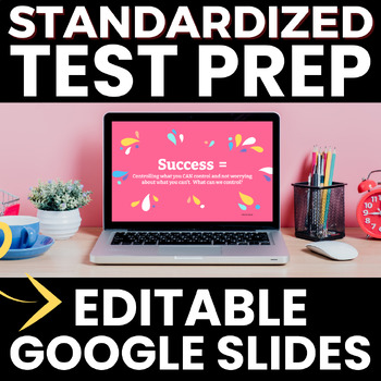 Preview of Test Prep Google Slides - ELA Standardized Test Final Cram Session Strategies