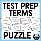 Test Prep Key Terms Puzzle and Quiz | Study Skills activity