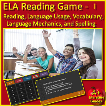 Preview of Reading ELA Test Prep Review Game #1 Standardized Testing Practice Middle School