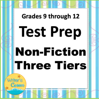 Preview of 2023 Non-Fiction Test Prep, Levels A B C, ELA Constructed Response Assessment