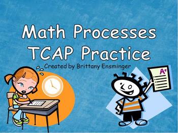 Preview of Test Prep PowerPoint: Math Processes Grade 4
