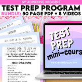 Test-Prep Program BUNDLE - 50-page PDF printables & 8 vide