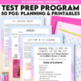 Test Prep Program Planning, 50-page Guide with Printables