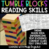 Test Prep Reading Comprehension Skills Review Tumble Blocks Game