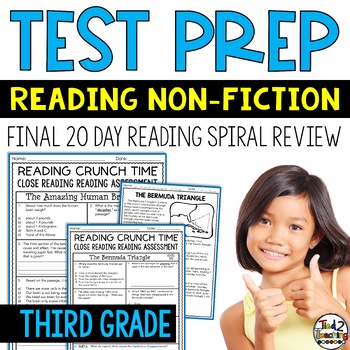 Preview of 3rd Grade Test Prep Reading Test Prep Passages | Test Prep Bell Ringers