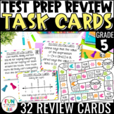Math Test Prep Review Task Cards & Game