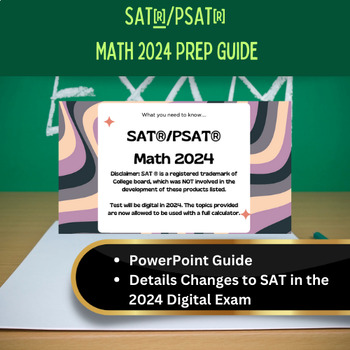 Preview of Test Prep: SAT and PSAT Math 2024 Prep Guide for the Digital Exam