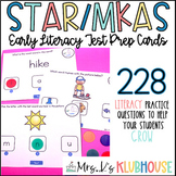 Test Prep STAR for Early Literacy and MKAS - 228 Literacy Practice Cards 