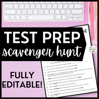 Preview of Test Prep Scavenger Hunt - Navigating the Testing Portal