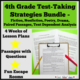 4th Grade Test Prep Strategies Reading Practice Bundle
