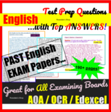 Test Prep Structured Answers |  BUNDLE for secondary Engli