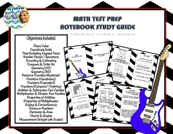Preview of Math Test Prep (Rock the Test) Study Guide