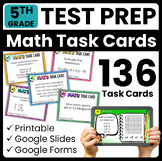 5th Grade Math Test Prep w/ Digital Math Google Slides™ and Forms™