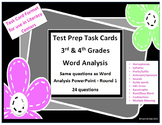 SOL Test Prep Task Cards - Word Analysis - Round 1