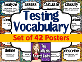 Test Prep Testing Words Bulletin Board Set of 42 in Aborig
