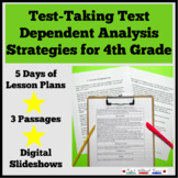 Test Prep Text Dependent Analysis for 4th Grade