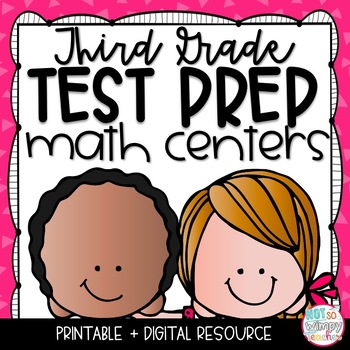 Preview of Test Prep Math Centers THIRD GRADE