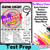 Test Prep Word Search Activity