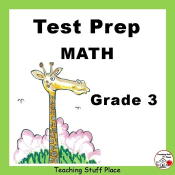 Preview of TEST PREP  Grade 3 ... REVIEW MATH   Worksheets   NO PREP