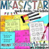 Test Prep for STAR Early Literacy and MKAS - 100 Literacy Formative Assessments