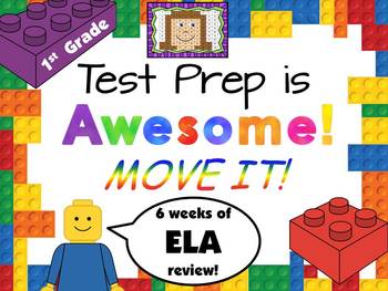 Preview of Test Prep is Awesome!  First Grade ELA MOVE IT!