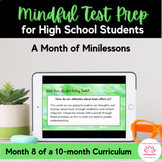 Test Preparation Mindfulness Lessons for High School