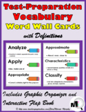 Test Prep Activities Vocabulary Word Wall Definitions & Pr