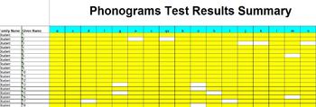 Preview of Test Results Summary Spreadsheet -  Fully Editable